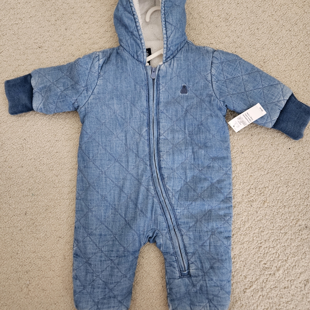 GAP Quilted Blue Kids Footie